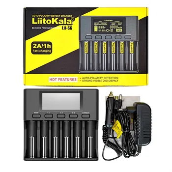 LiitoKala Lii-500S PD4 S6 500 baterija, įkroviklis, 3,7 V 18650 26650 21700 1.2 V ni-mh AA AAA baterijų Bandymo akumuliatoriaus talpa