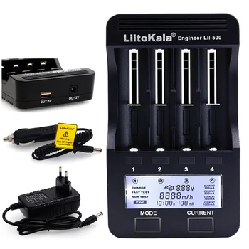 LiitoKala Lii-500S PD4 S6 500 baterija, įkroviklis, 3,7 V 18650 26650 21700 1.2 V ni-mh AA AAA baterijų Bandymo akumuliatoriaus talpa