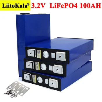 Liitokala 3.2 V 100Ah LiFePO4 Ličio Baterija Phospha Didelės Talpos 