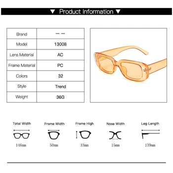 LongKeeper 2020 m. Derlius Mažas Stačiakampis Akiniai nuo saulės Moterims Prekės ženklo Dizaineris Retro Saulės Akiniai Moterų Candy Spalva Eyewears UV400