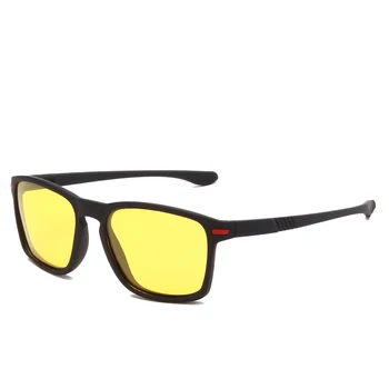 LongKeeper Naktinio Matymo Poliarizuoti Akiniai Nuo Saulės Vyrams, Moterims Aikštėje Geltona Objektyvas Automobilių Vairavimo Saulės Akiniai Vyrų Anti-Glare Akiniai