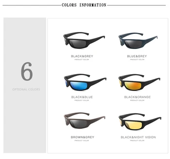 LongKeeper Poliarizuota Žvejybos Akiniai nuo saulės Moterims, Vyrams, Geltona Naktinio Matymo Saulės Akiniai Vyrų Lauko Sporto Vairavimo UV400 Akiniai