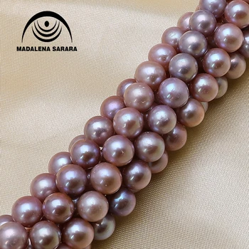 MADALENA SARARA 5-6mm AAA Gėlavandenių Perlų Originali Gamtos Perlas Rausva, Balta, Violetinė, 