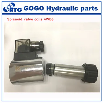 MFZ8-50YC Hidrauliniai solenoid valve 4WE6 ritės , aukštis: 50.5 mm, vidinės skylės 23.2 mm , DC12V DC24V AC110V AC220V su aukštos kokybės