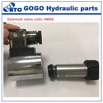 MFZ8-50YC Hidrauliniai solenoid valve 4WE6 ritės , aukštis: 50.5 mm, vidinės skylės 23.2 mm , DC12V DC24V AC110V AC220V su aukštos kokybės