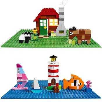 MKTOYS 6PCS Rinkinys Legos, Pagrindo Plokštė, 32*32 Smeigės Klasikinis Statyba Blokai, Plokštės, Plytos pagrindo plokštės 10X10inch 25X25cm