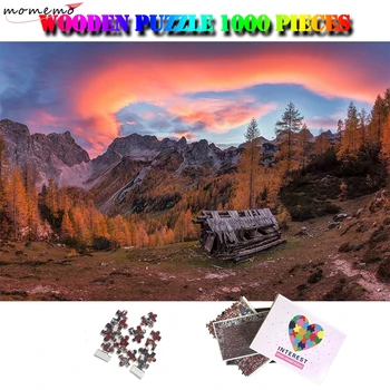 MOMEMO Įspūdingi Peizažai Puzzle 1000 Vienetų Medinių gamtinio Kraštovaizdžio Suaugusiųjų Dėlionės Įdomus 1000 Gabalas Dėlionės, Žaislai