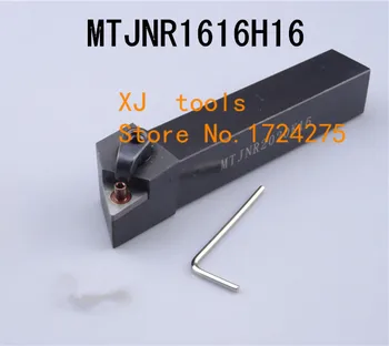 MTJNR1616H16/ MTJNL1616H16 16mm 93 Laipsnį Tekinimo Išorės Tekinimo Įrankių Laikiklis TNMG160404/08 įdėklai