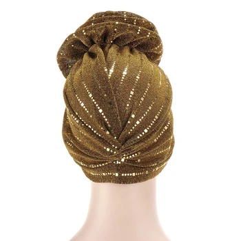 Madingas Musulmonų 3D Gėlių Turbaną Moterų Kepuraitė Chemo Vėžio Bžūp Turbantes galvos Apdangalai Bandana Vestuves Plaukų Aksesuaras