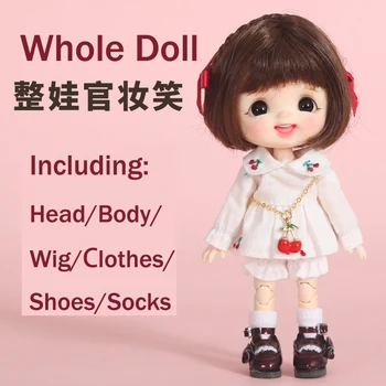 Mados 1/8 BJD Doll Galva su DDF įstaiga,perukas,lėlės, drabužiai,batai,kojinės lėlės priedai 1/12 bjd ob11 drabužius bjd perukas 1/8