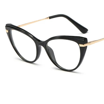 Mados Cat Eye moterų akiniai, rėmeliai Retro Vintage Skaidrus, Optiniai Akiniai, Moterų, Prabangos Prekės ženklo Dizaineris akiniai
