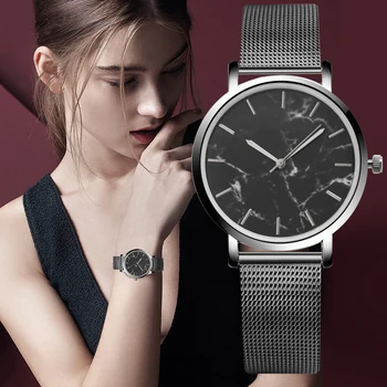 Mados Moterų Laikrodžiai Reloj Mujer Kūrybos Marmuro Žiūrėti Kvarcinis Laikrodis Moterims Žiūrėti Akies Dirželis Relogio Feminino
