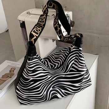 Mados Zebra Modelio Pečių Maišą Didelės Talpos PU Odos Crossbody Krepšiai Moterų 2020 M. Prabanga Rankinės Moterys Dizaineris Krepšiai