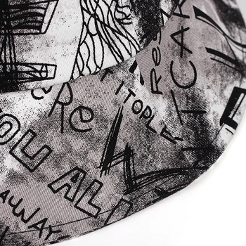 Mados asmenybės Kaklaraištis-Grafiti dažų Kibiro Kepurę Moterims Vasaros Atsitiktinis Streetware Saulės Skrybėlę Didelis Kraštų Sulankstomą Žvejo Paplūdimys Skrybėlės