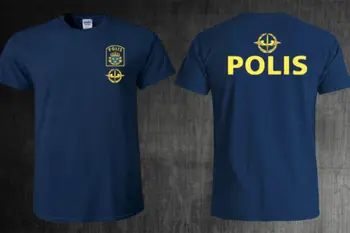 Mados švedijos Švedijos SWAT Policijos Specialiųjų Pajėgų Piketen Kovos su Teroristų Navy Marškinėliai Vyrams Medvilnės trumpomis Rankovėmis Tee Marškinėliai