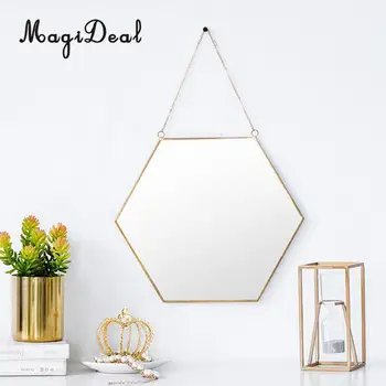 MagiDeal šiaurės kaustytomis geležies aukso dessing veidrodis sienos kabo sieninis veidrodis, taikomos, vonios kambario, svetainės, prieškambario, miegamojo