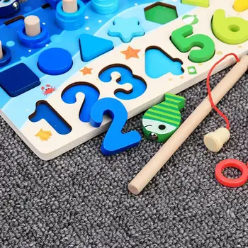 Magnetinio Žvejybos Mediniai Montessori mokomosios Medžiagos Žaislas Užimtas Valdybos Ikimokyklinio amžiaus Vaikai Ankstyvojo Mokymosi Žaislai PHOOHI