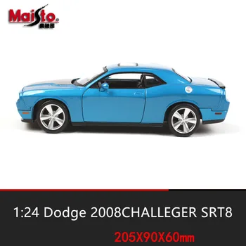 Maisto 1:24 Dodge Challenger modeliavimas lydinio automobilio modelį amatų, apdailos kolekcijos žaislas įrankiai dovana