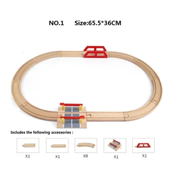 Mediniai Geležinkelio 8 Tipų Galima Medinis Traukinio Bėgių Pack Traukinio Žaislų Accesaries Traukinio Priedai Kelio Žaislas Dovana Vaikas