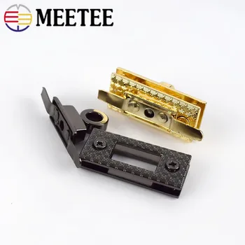 Meetee 2/5vnt 35X15mm Stačiakampis Metalinis Krepšys Lock 