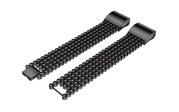 Metalo juostos pakeitimo Fitbit Mokestis 2 žiūrėti Magnetas Dirželio segtukas Granulių Stiliaus Nerūdijančio Plieno Žiūrėti Diržu, Fitbit Charge2