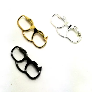 Metalų lydinio, akiniai žavesio akiniai nuo saulės laikiklis pin sagė mados ornamentas, papuošalai, aksesuarai 3colors nebūtina Nauji 6pcs daug