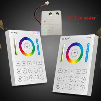 Miboxer FUT089 2.4 G RGB+BMT belaidžio 8 Zonos nuotolinio B8 Wallmounted Touch Panel LS2 5IN 1 