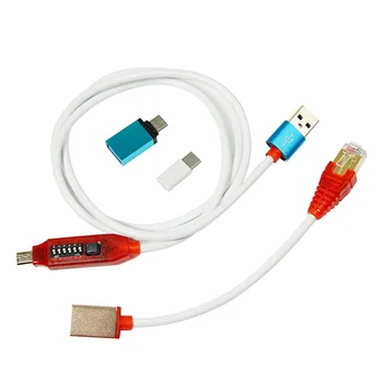 Micro USB RJ45 Daugiafunkcį įkrovos visi 1 laidas Qualcomm EDL/DFC/9008 Režimu, parama spartusis įkrovimas MTK/BPD Z3X box 