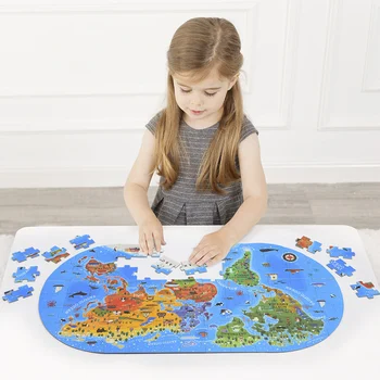 Mideer 100vnt Žemėlapis Dėlionės, Žaislai, vaikiškos Dėlionės Dėlionės Vaikams Pažinimo Kūdikių Ankstyvojo Ugdymo Įspūdį Dovanų Dėžutėje vaikų Žaislų