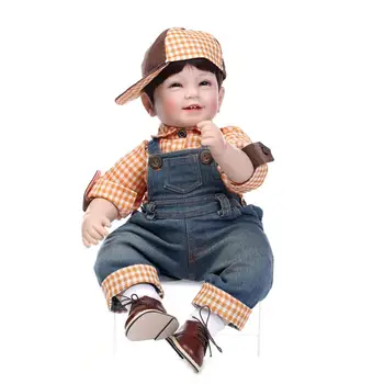 Mielas NPK BERNIUKAS lėlės reborn 22inch 55cm minkšto silikono reborn baby lėlės, žaislai vaikams dovanų Bebes atgimsta menino bonecas aukštos kokybės