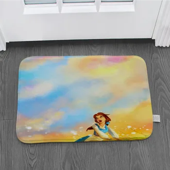 Mielas personažas art dizaino durų kilimėlis dekoratyvinės dangos durų kilimėlis neslidus minkšta flanelė kilimą koridoriuje kitchenLZE10