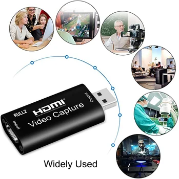 Mini 4K Audio Video Capture Card 1080P HDMI USB Žaidimas Įrašymo Langelį PS4 DVD TV Laukelyje Įrašyti Paramos Live Transliacijos Transliacijos