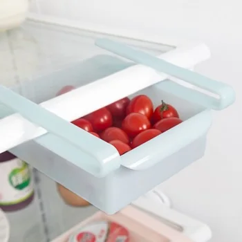 Mini ABS Skaidrių Virtuvės Šaldytuvas Šaldiklis Erdvė Užsklanda Organizacijos stalčiuko Vonios Lentyna