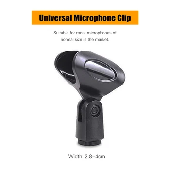 Mini Mikrofonas Stovėti ant Grindų statomi Trikojo Stovo Aukštis Kampas Reguliuojamas, su Dual Mic Įrašai-Telefono Turėtojas 