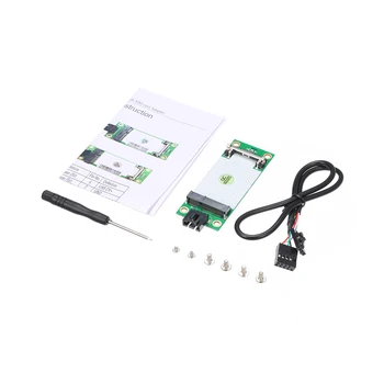 Mini PCIe WWAN į USB Adapteris Kortelę, SIM Lizdas WWAN/3G/LTE Modulis Testeris Konverteris Belaidžio plačiajam Tinklo plokštė