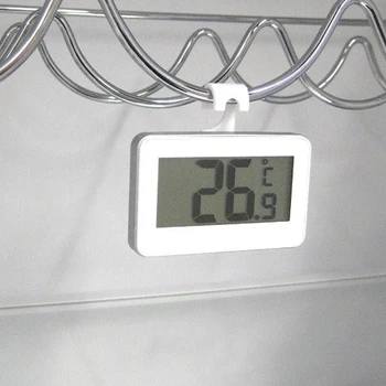 Mini Virtuvė LCD Šaldytuvo Termometras Šaldytuvo Šaldiklis su Reguliuojama Stovi Magnetas Skaitmeninis Termometras