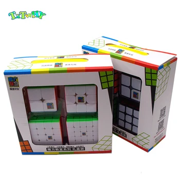 MoYu Mofangjiaoshi 2x2 3x3 4x4 5x5 Greitis Kubo Dovanų Dėžutėje Pakavimo Profesinės Įspūdį švietimo žaislai vaikams magic cube pack