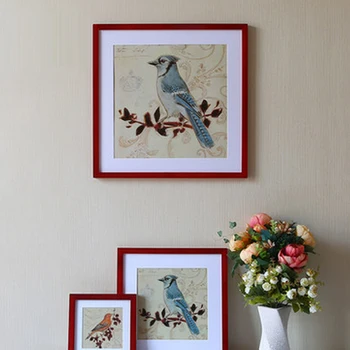 Modernios kvadrato medžio masyvo photo frame rėmo Dažymo Sienų apdailai Namų dekoro