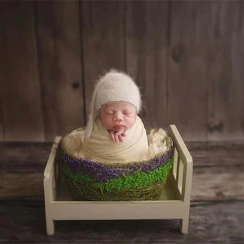 Moheros Milu elnias variklio Dangčio Mezgimo Modelio Gyvulių Bžūp Naujagimių fotografijos rekvizitai Kūdikio kepurė su Ausų Naujagimių Skrybėlę