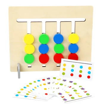 Montessori Mediniai Švietimo Žaislai, Spalvos ir Vaisių Dvipusis Atitikimo Žaidimas Loginiu Mąstymu Mokymo Vaikams mokomieji Žaislai