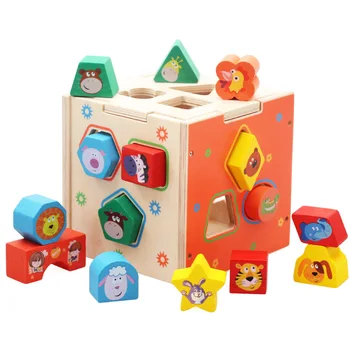 Montessori Žaislai Vaikams, Mediniai Anksti Švietimo Matematikos Žaislai Vaikams Medienos Geometrinių Formų Modelis Mokymosi Plėtoti Dovanos