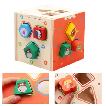 Montessori Žaislai Vaikams, Mediniai Anksti Švietimo Matematikos Žaislai Vaikams Medienos Geometrinių Formų Modelis Mokymosi Plėtoti Dovanos