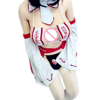 Moteriški Japonijos Ragana Cosplay Apatinis Trikotažas Anime Išgalvotas Vienodas Seksualus Strappy Bikini Underwear Nustatyti Nelaisvėje Apatinis Trikotažas Egzotinių Dancewear