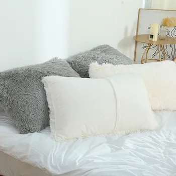 NAUJAS 50x70cm Kietas aksomo pagalvės užvalkalą Pliušinis Mesti Pagalvės Užvalkalai Dekoratyvinis Pillowcover Namų dekoro