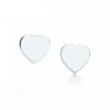 NAUJAS 925 Sterling Silver Blue Širdies MIF Patraukli Elegancija Temperamentas Auskarai Pasaulis Moterys Originalus Mados Juvelyrika