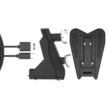 NAUJAS belaidis kroviklis, skirtas PS5 gamepad 2vnt valdytojai įkrovimo stovas dvigubas mokestis greito įkrovimo dokas PS5 kreiptuką USB tipo C