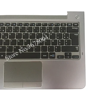 NAUJASIS prancūzijos Samsung NP530U3C NP530U3B NP535U3C NP540U3 NP532U3C NP532U3A FR nešiojamojo kompiuterio klaviatūra juoda palmrest padengti BA75-04043B