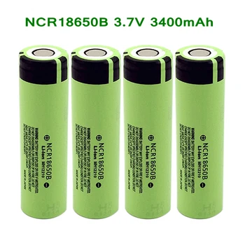 NCR18650B daugkartinio Įkrovimo baterija 3.7 V 3400mAh Li-ion 18650 Baterija, Žibintuvėlis priekinis žibintas Powerbank elektrinių Įrankių Baterijų