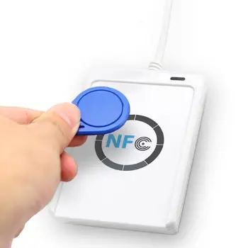 NFC Skaitytuvas USB ACR122U bekontaktis smart ic Kortelės ir rašytojas rda kopijavimo aparatas Kopijavimo aparatas popierinės kopijavimo aparatų matricos 5vnt UID Permainingi Žymeklį Kortelė Raktas Fob