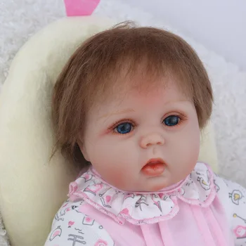 NPKDOLL Reborn Baby Doll 45CM 17 Colių Kūdikio Minkšti Žaislai Bebe Atgimsta Vištienos Žaislų, Gražių Kalėdų Dovana Mergaitėms